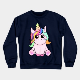 Pretty Pink Unicorn Crewneck Sweatshirt